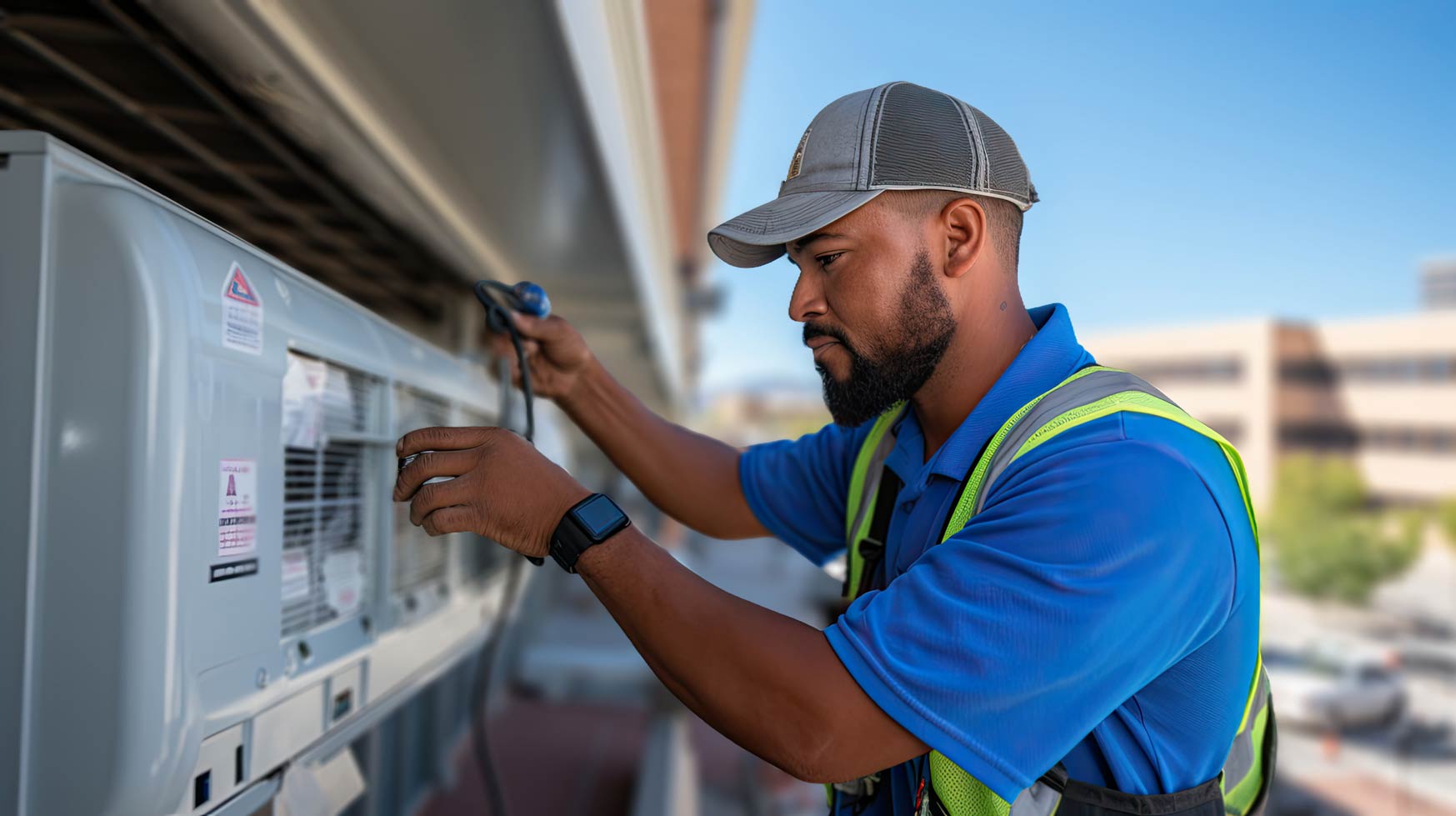 HVAC service worker